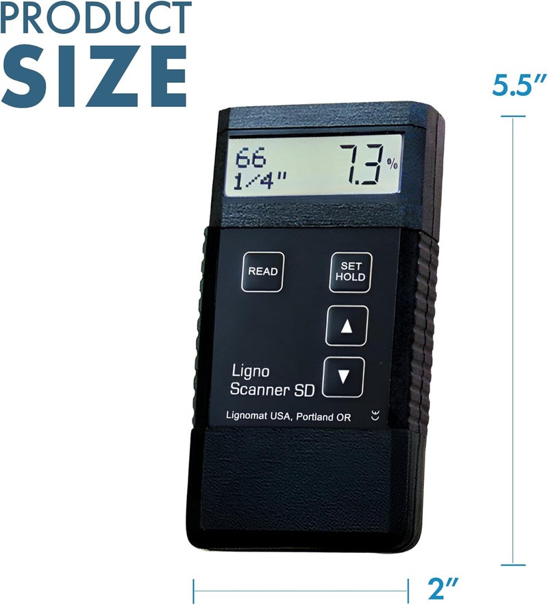 Lignomat Scanner SD Pinless Moisture Meter for Wood - Image 2